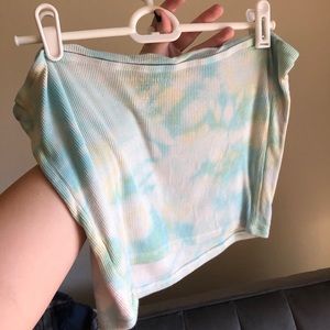 AEO cropped tie dye tube top
